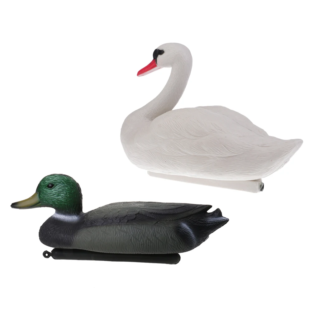Durable Duck Goose Decoy Drake Swan Hunting Bait Ornaments Garden Decors