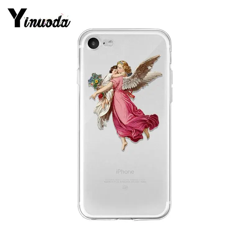 Yinuoda Renaissance angels мягкая резина, термопластичный полиуретан чехол для телефона iPhone X XS MAX 6 6s 7 7plus 8 8Plus 5 5S SE XR 10 11 pro max - Цвет: A15