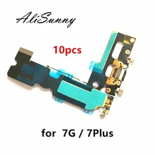 AliSunny 10 шт. зарядный порт гибкий кабель для iPhone 7 4,7 ''7G 7Plus USB док-станция зарядное устройство запасные части