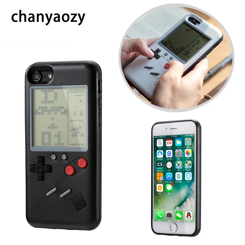 

Retro Tetris Gameboy phone Case For Apple iPhone XR X XS MAX 6 6S 7 8 Plus soft TPU Game boy Phone shell cover coque