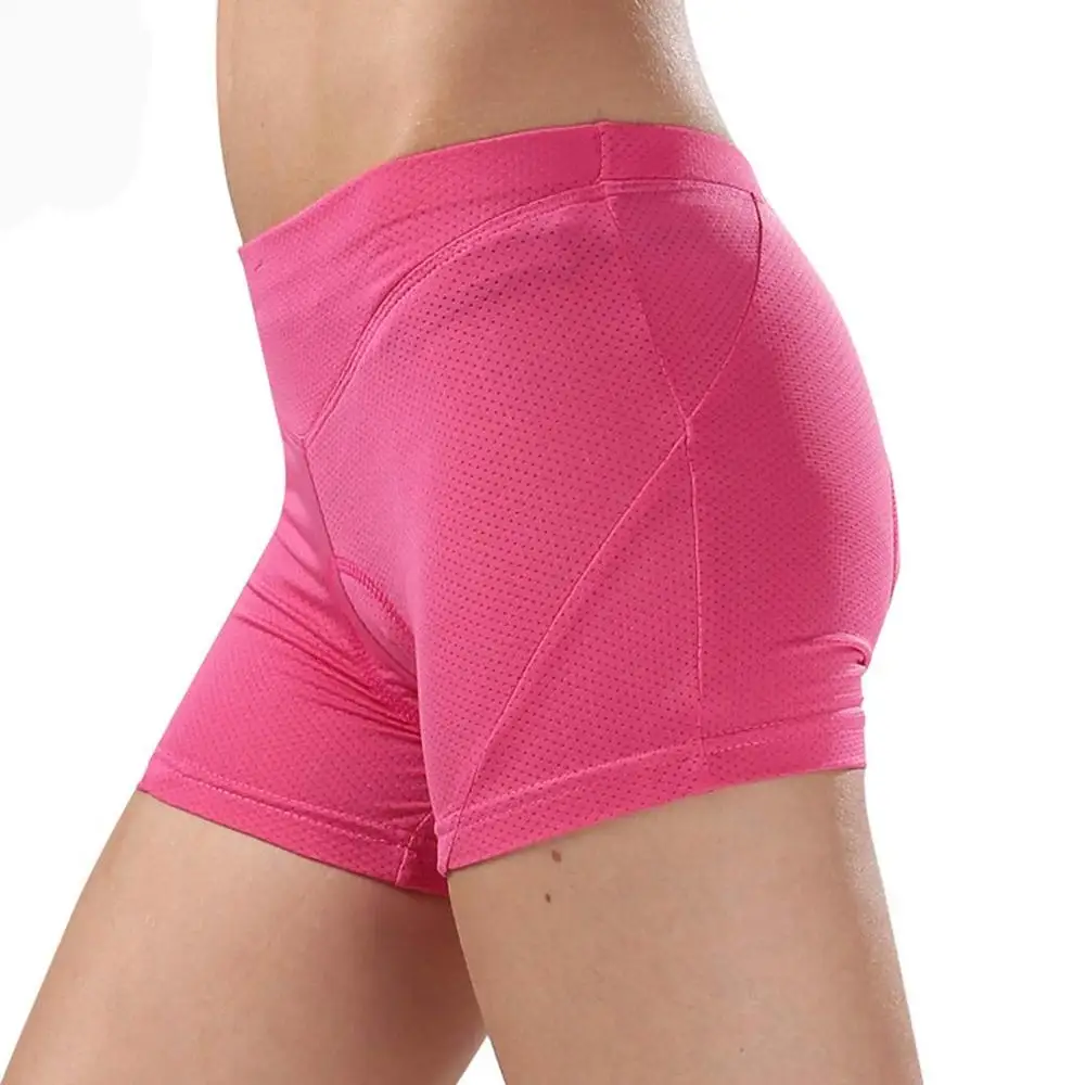 Pink Women Cycling Shorts Breathable mujer Cycling Underwear Comfortable Silicone Gel padded Cycling Shorts Downhill Bike Shorts