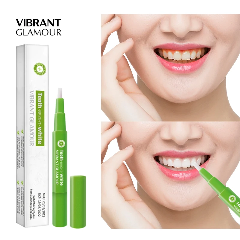 

VIBRANT GLAMOUR Teeth Whitening Pen Cleaning Serum Remove Plaque Stains Protect Oral Hygiene Nursing Teeth Whitenning Toothpaste
