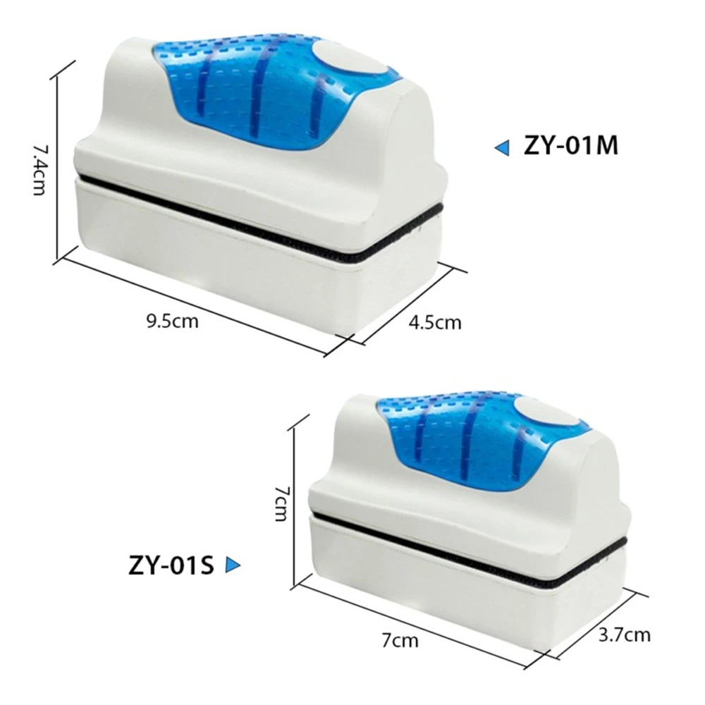 Fish Tank Magnetic Aquarium Clean Brush Floating Clean Glass Window Algae Scraper Cleaner Brush Plastic Sponge Accessories Tools