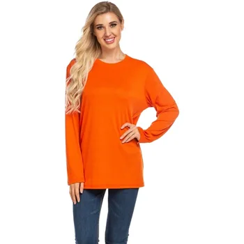 

2020 Hot Sale Basic Underwear Thickened Fleece Long Sleeve T-Shirt Women Loose