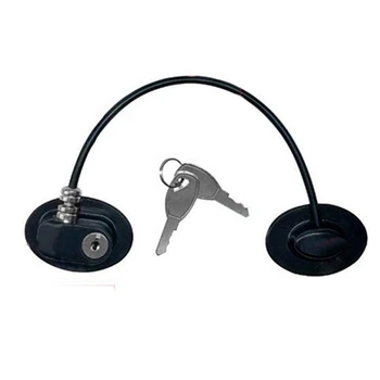 

New 2 Loaded Refrigerator Door Locks, Refrigerator Door Lock, File Drawer Cabinet Lock, Black Belt 4 Keys