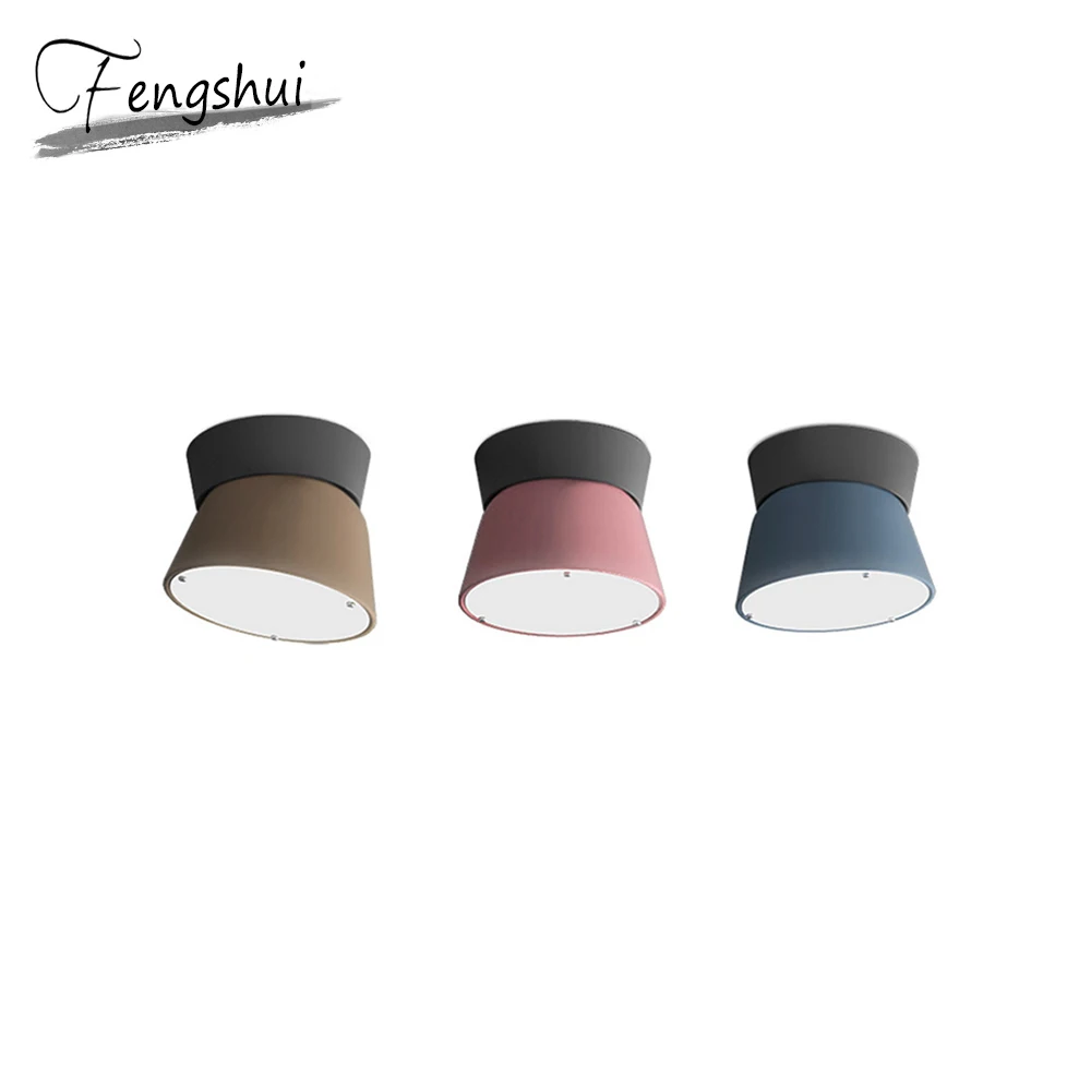 

Modern New Fashion Design Living Room LED Lamp Simple Restaurant Bar Bedroom Study Color Adjustable Angle LED Ceiling Lamp