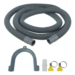 2m Universal Plastic Washing Machine Drain Hose Dishwasher Drain Hose Extension Tubes