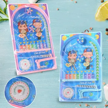 

Mini Pinball Desktop Games Machine Cartoon Children Gifts Puzzle Toy Kids Party Game Props Family Activity Game Random Color