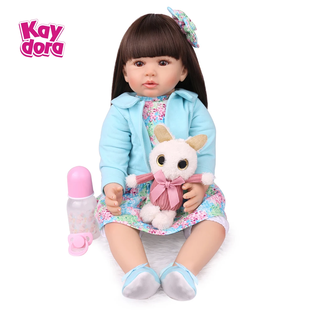 60 см силиконовые куклы Reborn Baby Girl принцесса живой Bebe Menina Реалистичная Коллекция