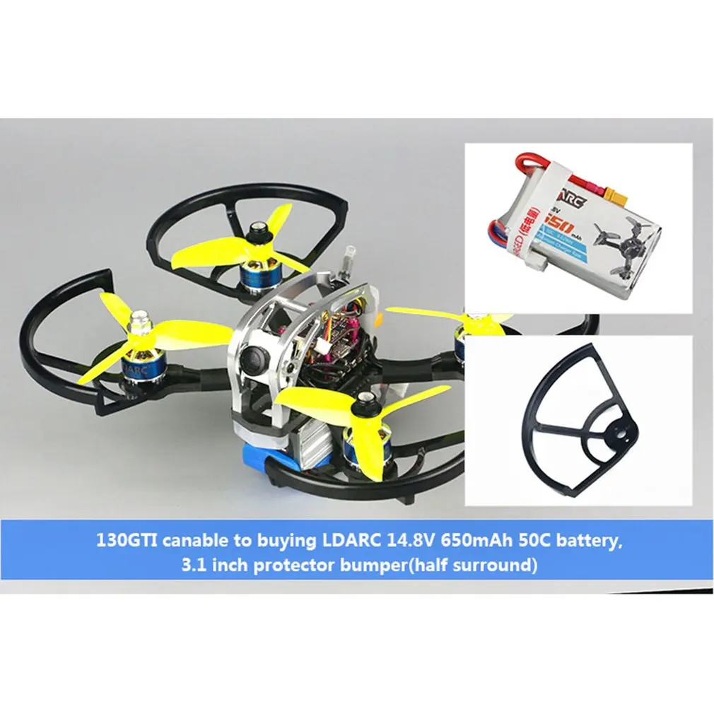 LDARC 130GTI-HD 133 мм 3-4S FPV гоночный Дрон PNP BNF F4 OSD 20A BLheli_S 4в1 ESC w/Caddx. US Turtle V2 1080P камера