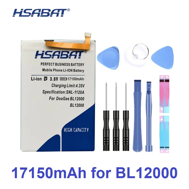 

100% Original HSABAT 17150mAh Battery For DOOGEE BL12000 BL12000 Pro