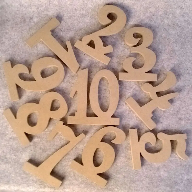 10 шт 1-10 деревянные MDF настольные номера с подставкой для дня рождения, свадьбы, вечеринки, украшения для дома DIY декоративное украшение-календарь