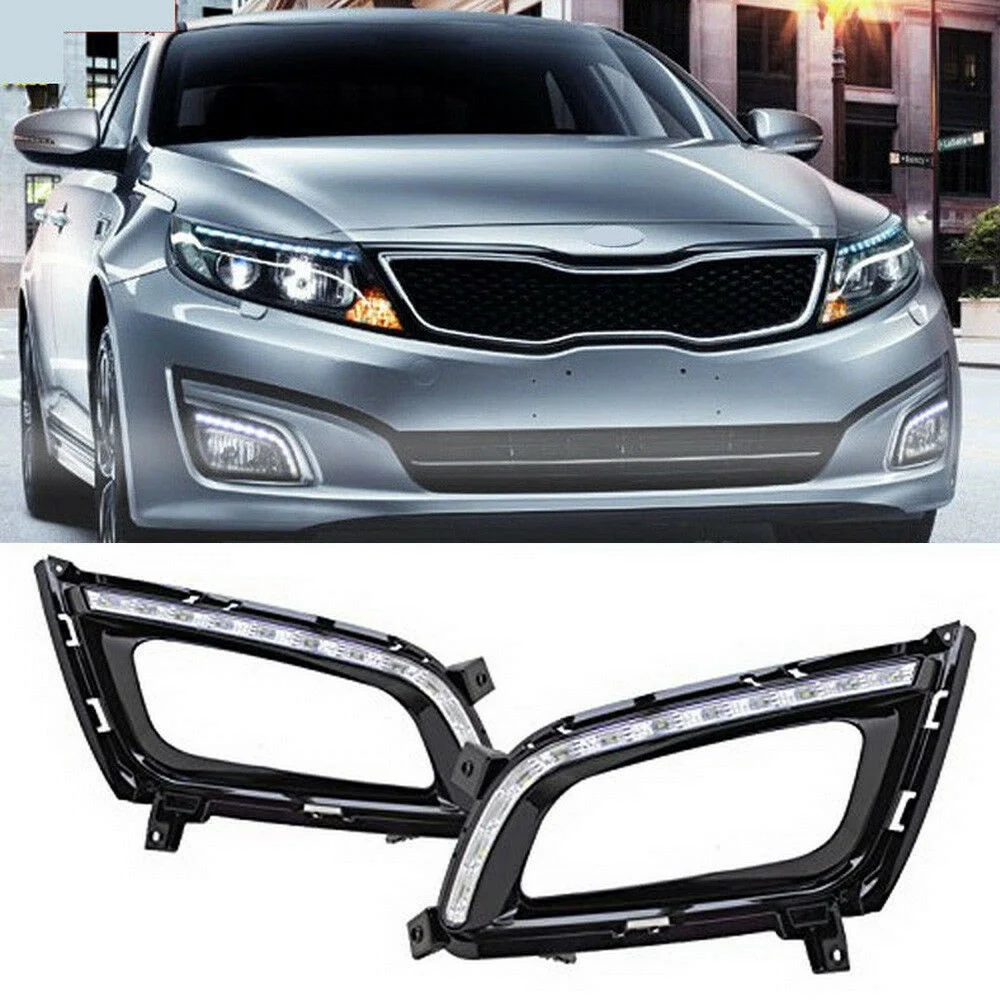 Car LED Daytime Running Light DRL Driving Fog Lamp For KIA Optima K5