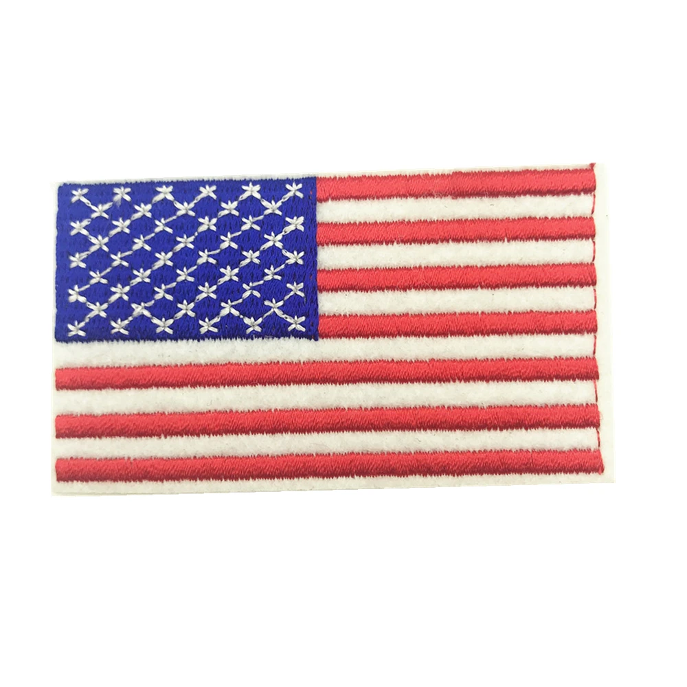 1 шт., 4,5*8,0 см, нашивка в виде американского флага США, вышитые нашивки, наклейки на одежду