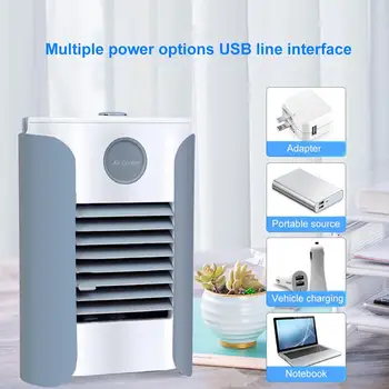 

Air Conditioner Timed Cooling Fan Humidifier USB Bladeless Car Fan Humidifier Moisturizing Air Cooler Support Bluetooth Radio