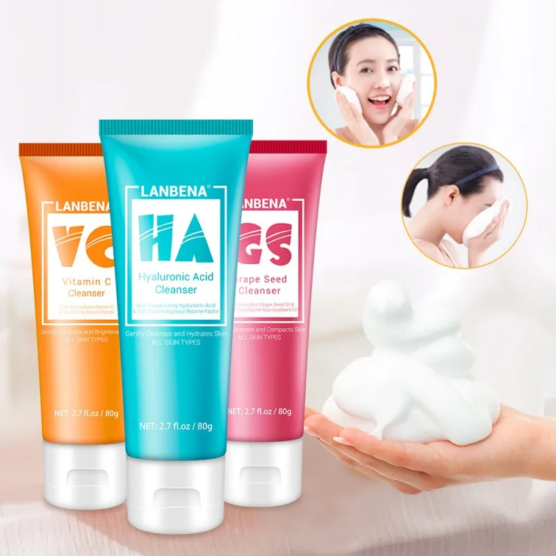 

Facial Cleanser Face Wash Foam Face Cleansing Face Scrub Moisturizing Deep Cleansing Oil Control Shrink Pore Facial Care