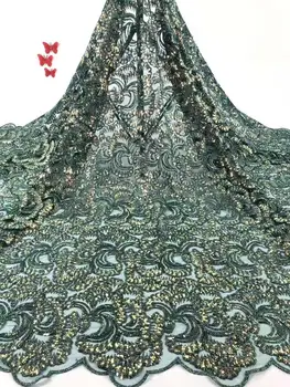 

Wholesale Price High Quality Sequins Lace Fabric Embroidery Tulle Lace Trim Party Dress For African Lace Fabric