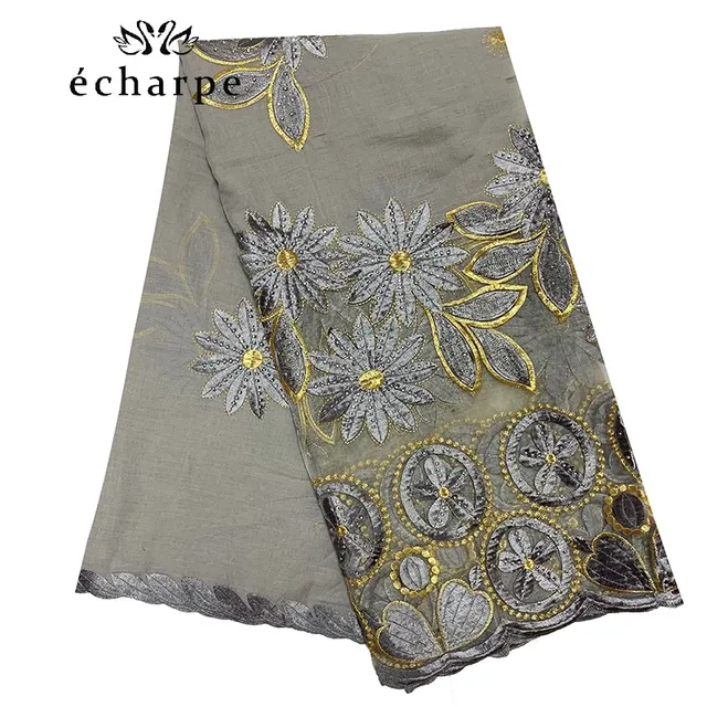 New African Women Scarfs muslim embroidery soft cotton big scarf for shawls wraps pashmina BM937 BM937-3