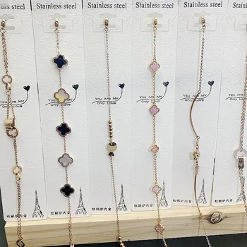 

30 Pcs/lot fashion women rose gold stainless steel bangle bracelet lot top quality women bangle jewelry wholesale 200801-40