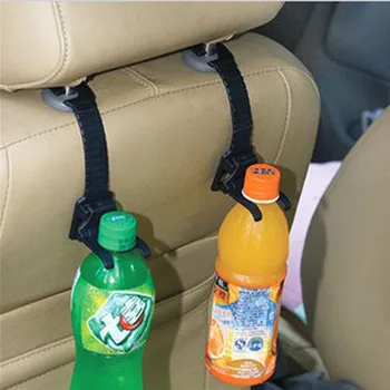 

1 Pair Universal Car Headrest Hooks Back Seat Hanger Storage Bottle Holder