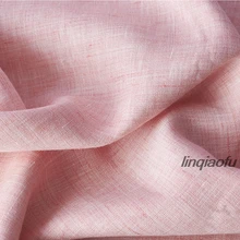 Льняная ткань, дышащая, комфортная, для мужчин и женщин, цветная, тканая, высокого класса, одежда, ткань для платья, Высококачественная льняная ткань