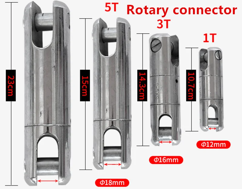 cabo puxando conector giratorio giratorio fio linha corda 8 ton 01