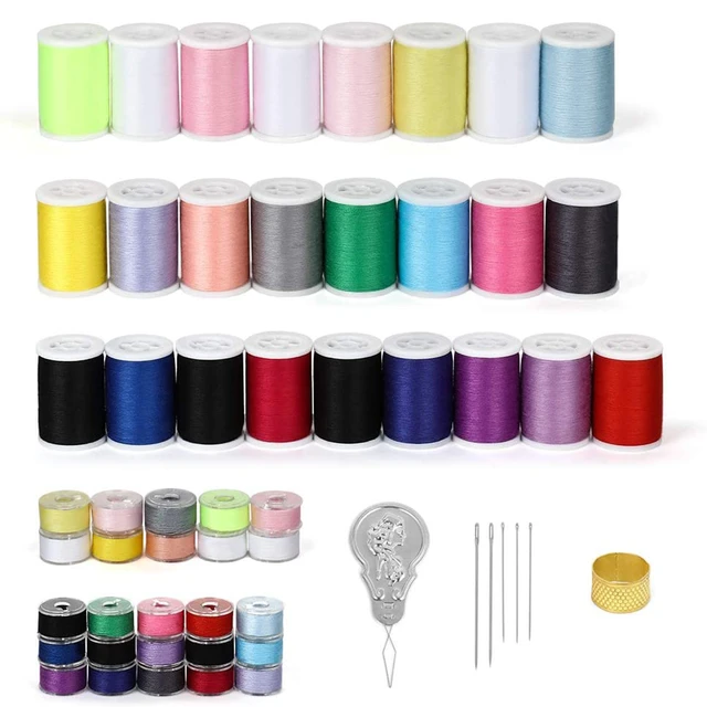 Sewing Thread Set 100 Colour 250Yd Each Spool Polyester Thread Kit for Hand  or Machine Sewing