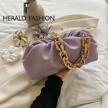 

Luxury Chain Dumplings Bag For Women Shoulder Bags Fashion Pleated Cloud Messenger Crossbody Bag Armpit Women's Designer Handbag