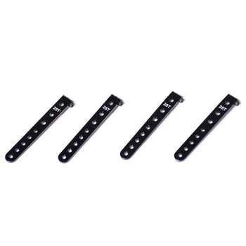 

4PCS Aluminum 25T Servo Arm for All 1:10 2WD/4WD ECX331007,Black