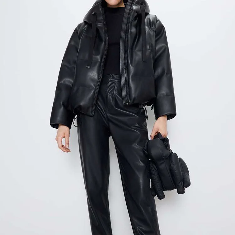 

Overplus of Goods Exported to Europe And US Women's 2019 Autumn And Winter New Style Hooded Stand Collar Jacket England Loose-Fi