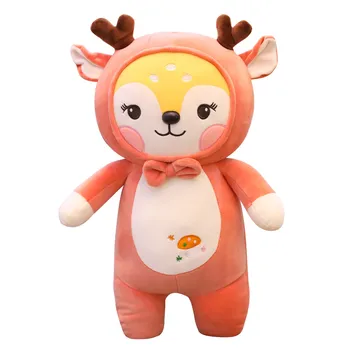 

Dropshipping New arrival plushy deer plush toy doll stuffed deer giraffe plillow for baby kids