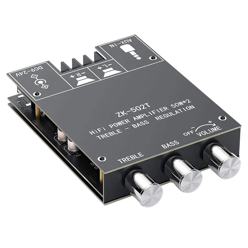 Dual Channel TPA3116 D2 Bluetooth 5 0 Subwoofer Amplifier Board High Power o Stereo Amplifier Board 2X50W Bass AMP