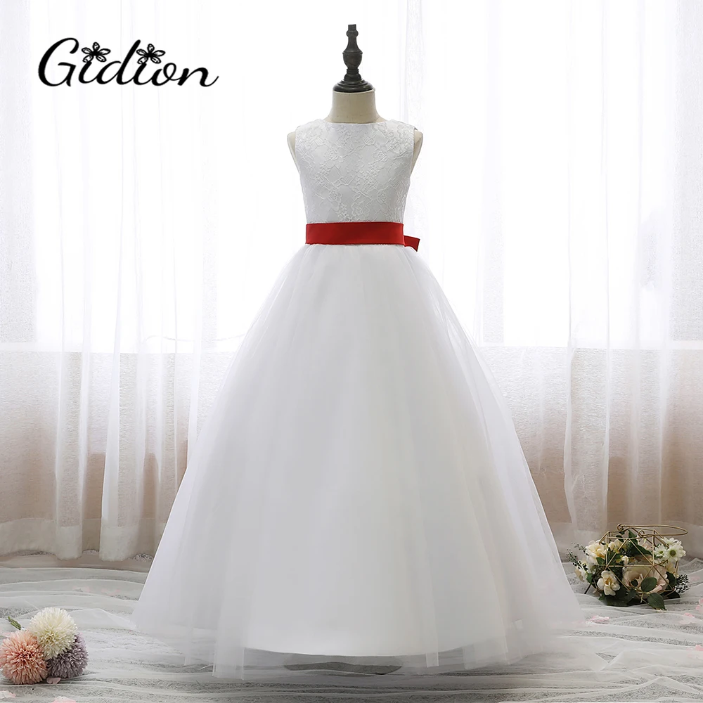 

Hot Sales Kids Party Dresses Sleeveless Backless Evening Dress Children Princess Style Flower Wedding Party Elegant Girl Dresses