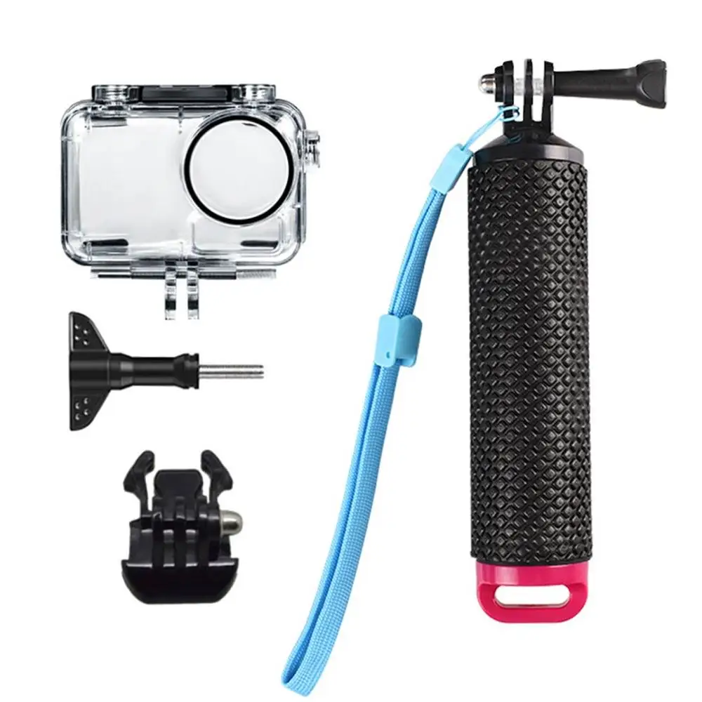 Для Osmo Action водонепроницаемая оболочка Lingbi подводная спортивная камера Подводные детали крышка Дайвинг рукоятка-поплавок - Цвет: Серый