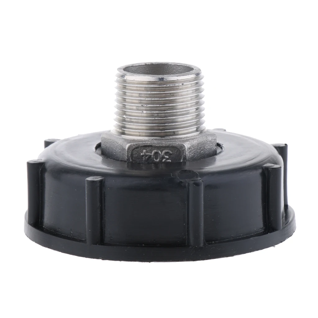 2 inch IBC Tote Tank Valve Adapter Connector, DN50 Coarse Thread - 3/4 inch Male Thread, for Hose Pipe, Durable