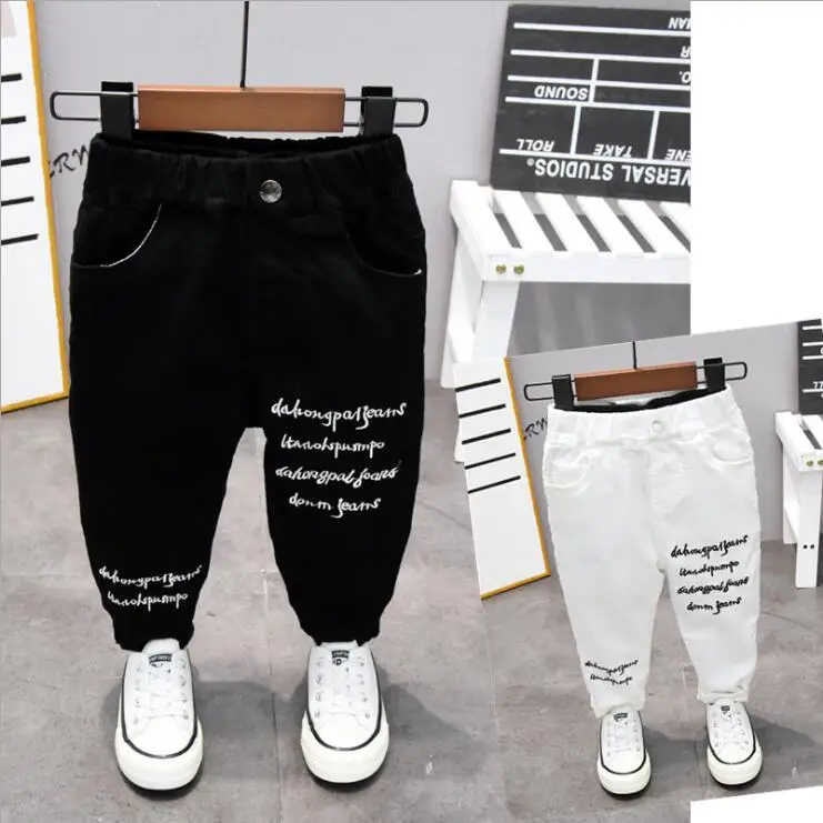 Best Buy Boys Jeans Pants Girls Baby Kids Children Cartoon Denim Spring Elastic-Waist Autumn And OLEKxjDn
