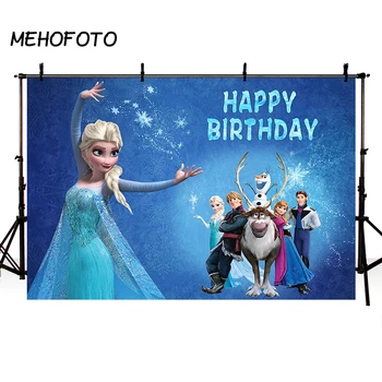 

Custom Frozen Icee Queenn Princess Annaa Birthday Backdrop Baby Photography Studio Backdrop Professional Photo booth fotografia