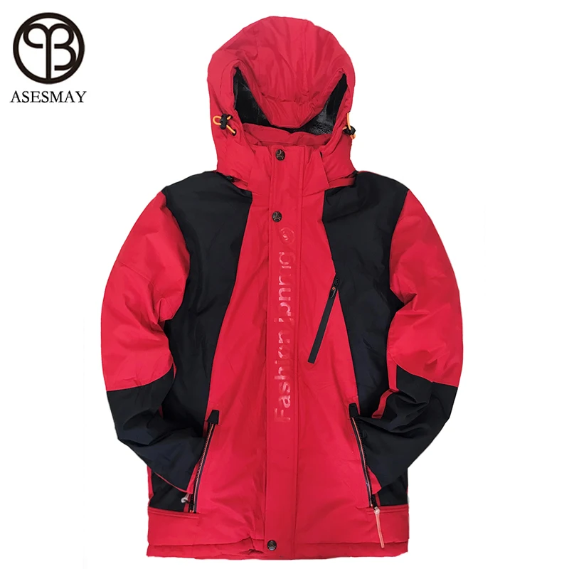 

Winter coat men padded parka jacket high quality minus degree -40 thicken warm joggers outerwear tracksuit male winter jacket