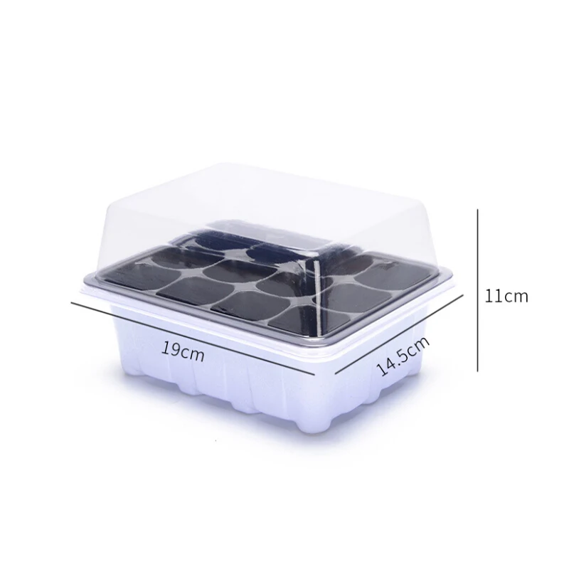 6/12 holes Planting Seed Tray Kit Plant Germination Box with Dome and Base Garden Grow Box Gardening 6/12 holes Planting Seed Tray Kit Plant Germination Box with Dome and Base Garden Grow Box Gardening