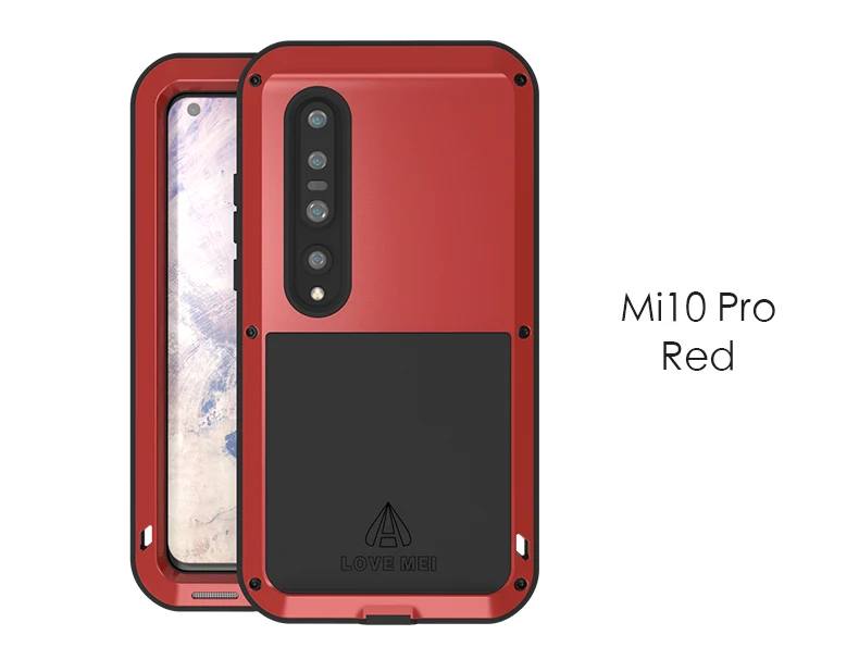 LOVE MEI For Xiaomi Mi 10 Pro Case Shock Dirt Proof Water Resistant Metal Armor Cover Phone Case For Xiaomi Mi 10 (13)