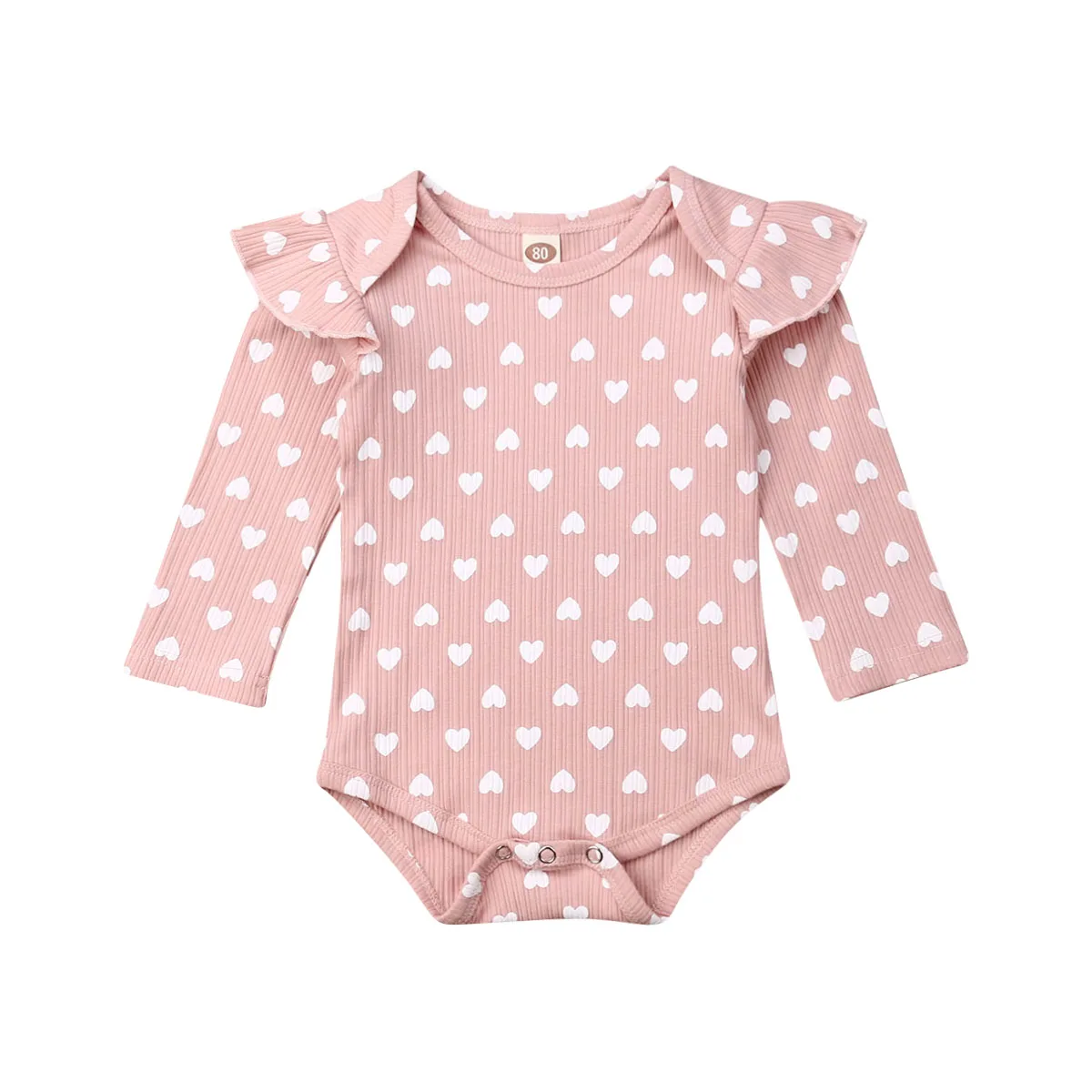 

Baby Bodysuit Cute Newborn Infant Baby Girl Clothes Ruffle knitting Long Sleeve Bodysuits Jumpsuit Outfit