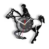 Horseback Riding Vinyl Record Wall Clock Equestrian Horse Race Art Timepieces Horseman Home Decor Equine Cheval Riding Gift 1