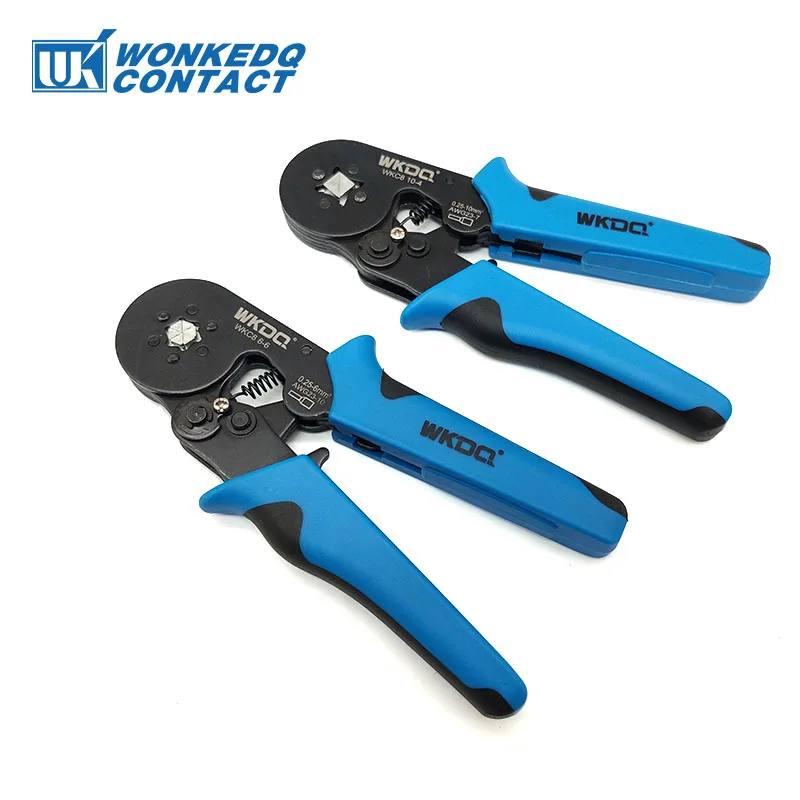 Crimping fogó WKC8 6-6/10-4 crimper 0.25-6/10mm² vezeték Vezeték WKC Elektromos Félévi Csőbilincs Csöves Jaj ferrule Hullámosság kezét Munkaeszköz