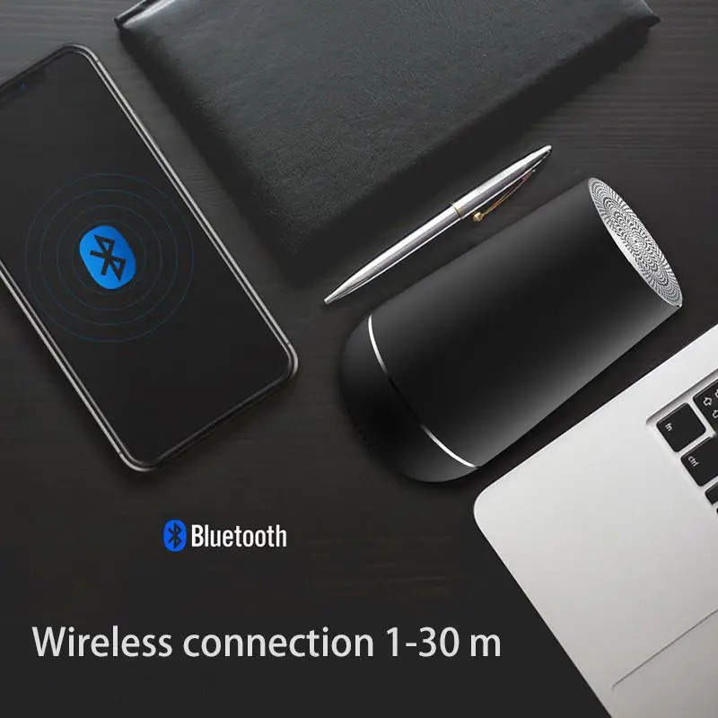 1 шт. Bluetooth Динамик Портативный Беспроводной Динамик Перезаряжаемые сабвуфер Динамик TF MP3 Встроенный микрофон на открытом воздухе