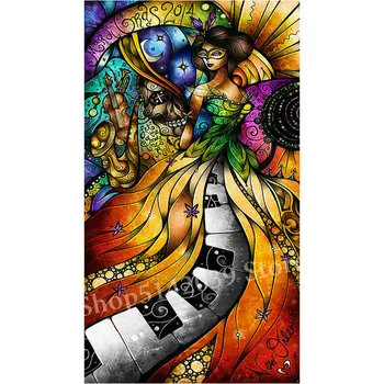 

Full Square 5d Diamond Painting Fairy New Arrival Cartoon Fantasy Girl Diamond Mosaic Crafts Embroidery Sticker