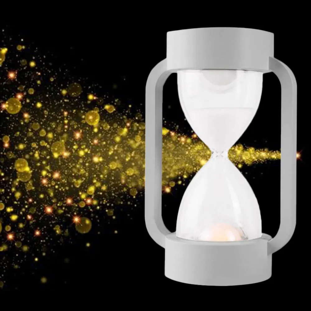 

1pcs LED Induction Hourglass Sleep Light Novelty Night Light Bedroom Timer Home Decoration Colorful Birthday Gift