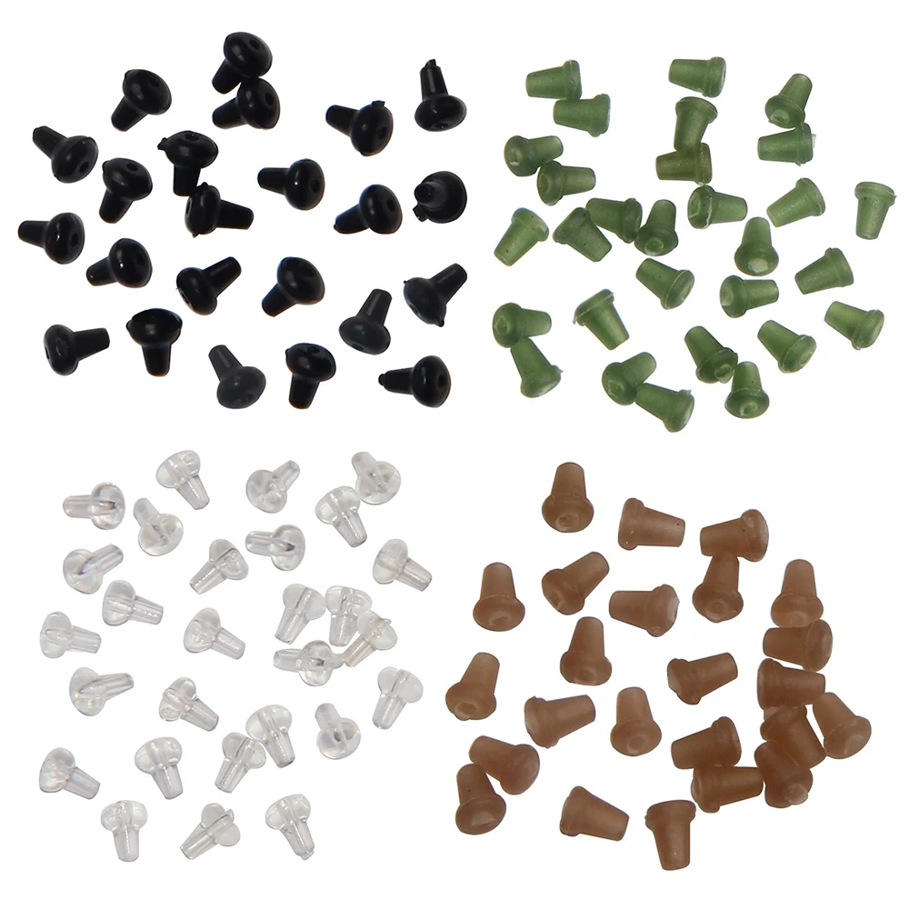 Gancho de Pesca da Carpa Acessórios de Pesca da Carpa Pára Grânulos Stoper Verde Preto Branco Marrom Carpa Pesca Cabelo Chod Rig 1000 Pçs