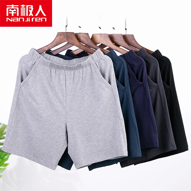 Bodybuilding Shorts Male NANJIREN Fashion-Brand Comfortable Fitness Man Plus-Size Casual