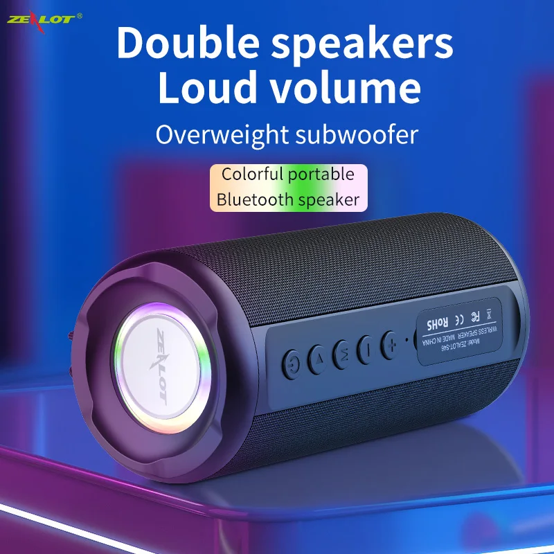ZEALOT мощный Caixa De Som Bluetooth беспроводные колонки аудио центр портативный мини