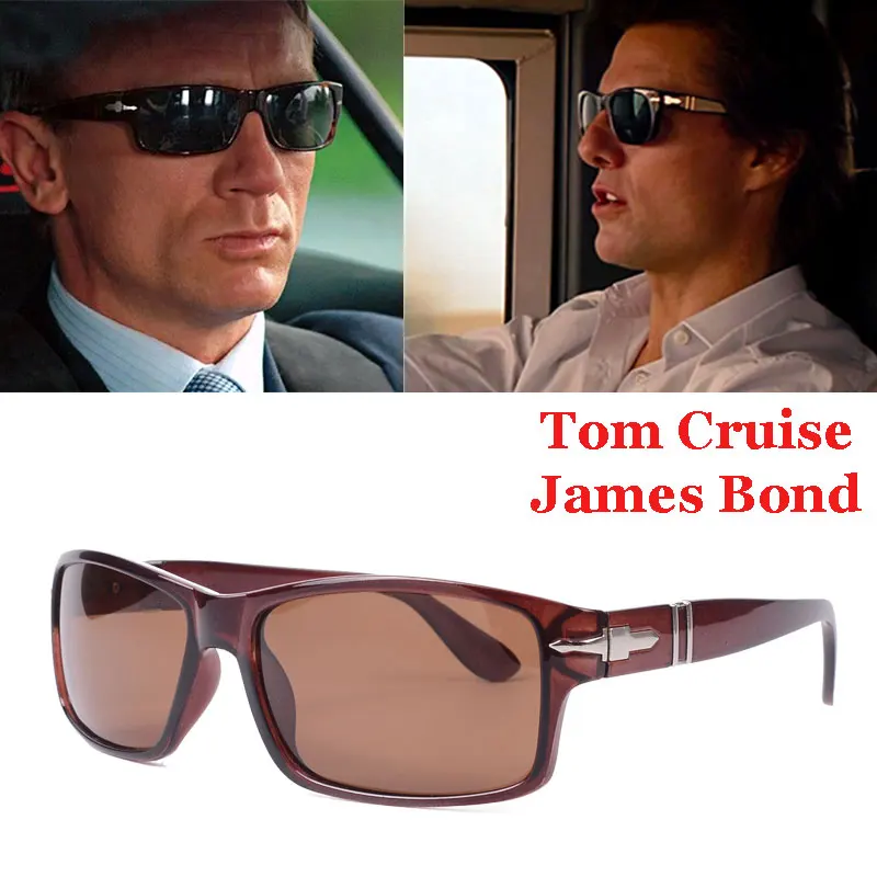 

2021 New Tom Cruise Top Fashion Style Men Polarized Driving Sunglasses 007 Vintage Classic Sun Glasses Oculos De Sol Masculino